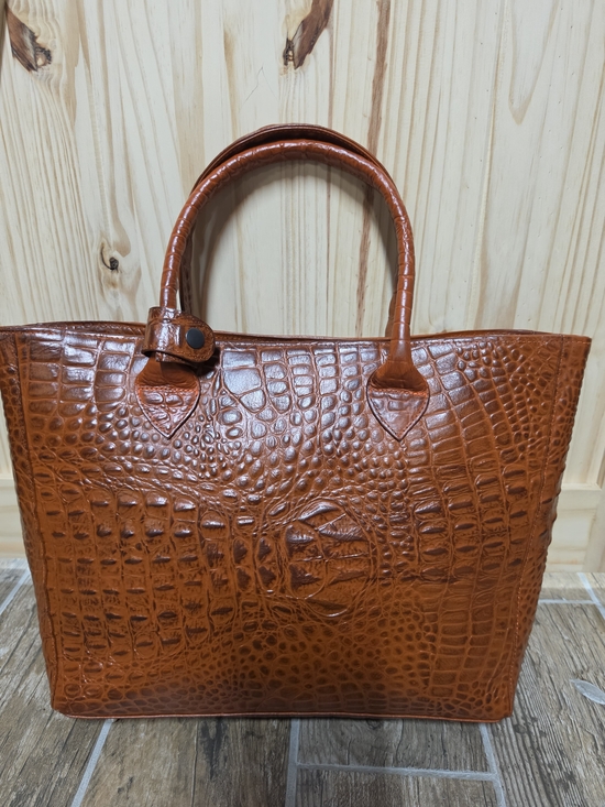 Handbags - Genuine Ameican Alligator Leather Tote Bag New Unused